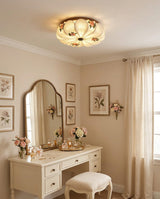 Rosienne Curated Iron & Glass Flush Mount Ceilin – architectural ceiling profile