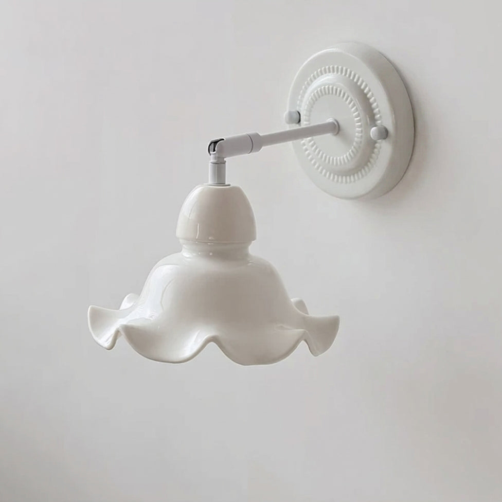 Ruchevia Curated Hand-Thrown Ceramic Wall Sconce – W 18cm x H 9cm  W 7.1 x H 3.5 finish configuration