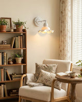 Hand-Thrown Ceramic craftsmanship detail on Ruchevia Curated Hand-Thrown Ceramic Wall Sconce