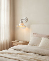 Ruchevia Curated Hand-Thrown Ceramic Wall Sconce – macro detail view