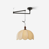 Ruffle Swing Arm Curated Finished Iron Pendant L – Finished Iron Pendant Light