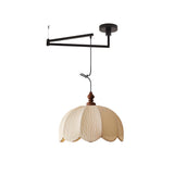 Ruffle Swing Arm Curated Finished Iron Pendant L – Model B Dia 45cm x H 35cm  ∅ 17.7 x H 13 finish configuration