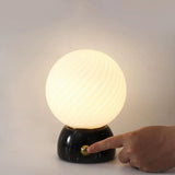 Yellow Travertine craftsmanship detail on Savio Curated Yellow Travertine Table Lamp