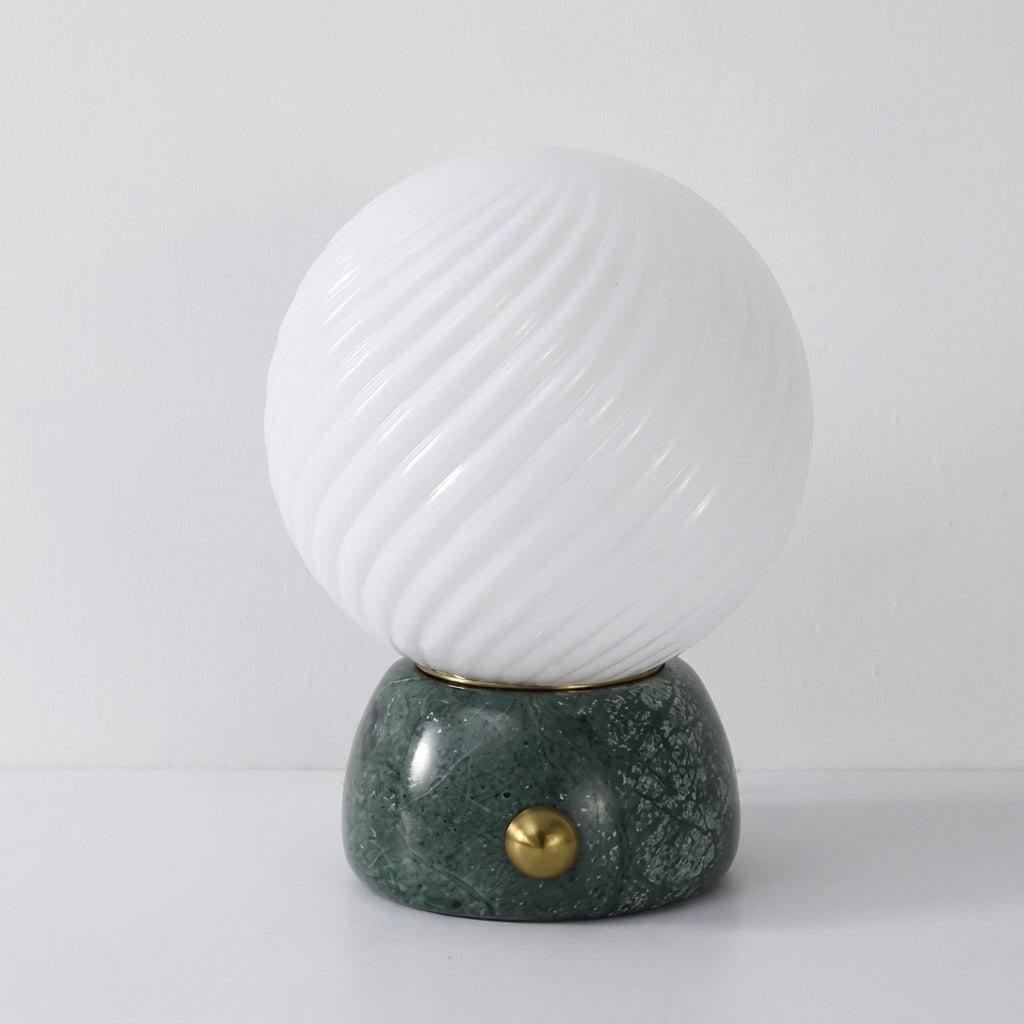 Savio Curated Yellow Travertine Table Lamp – Dia 14cm x H 21cm ∅ 5.5 x H 8.6 finish configuration #1 #2 #3