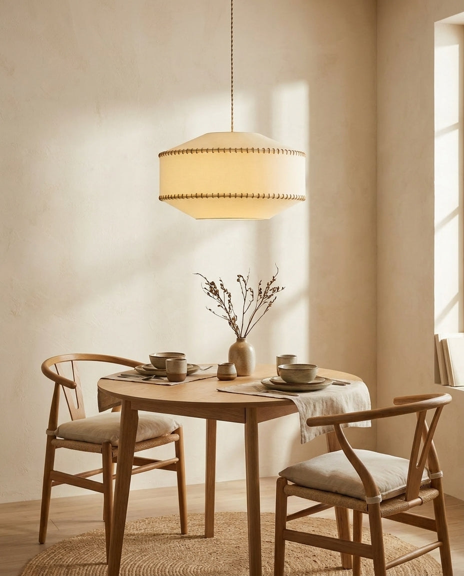 Seamwick Curated Solid Brass Pendant Light – dimensional scale reference
