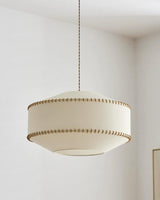 Seamwick Curated Solid Brass Pendant Light – spatial dining room perspective