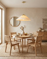 Iron & Glass craftsmanship detail on Seretta Curated Iron & Glass Pendant Light