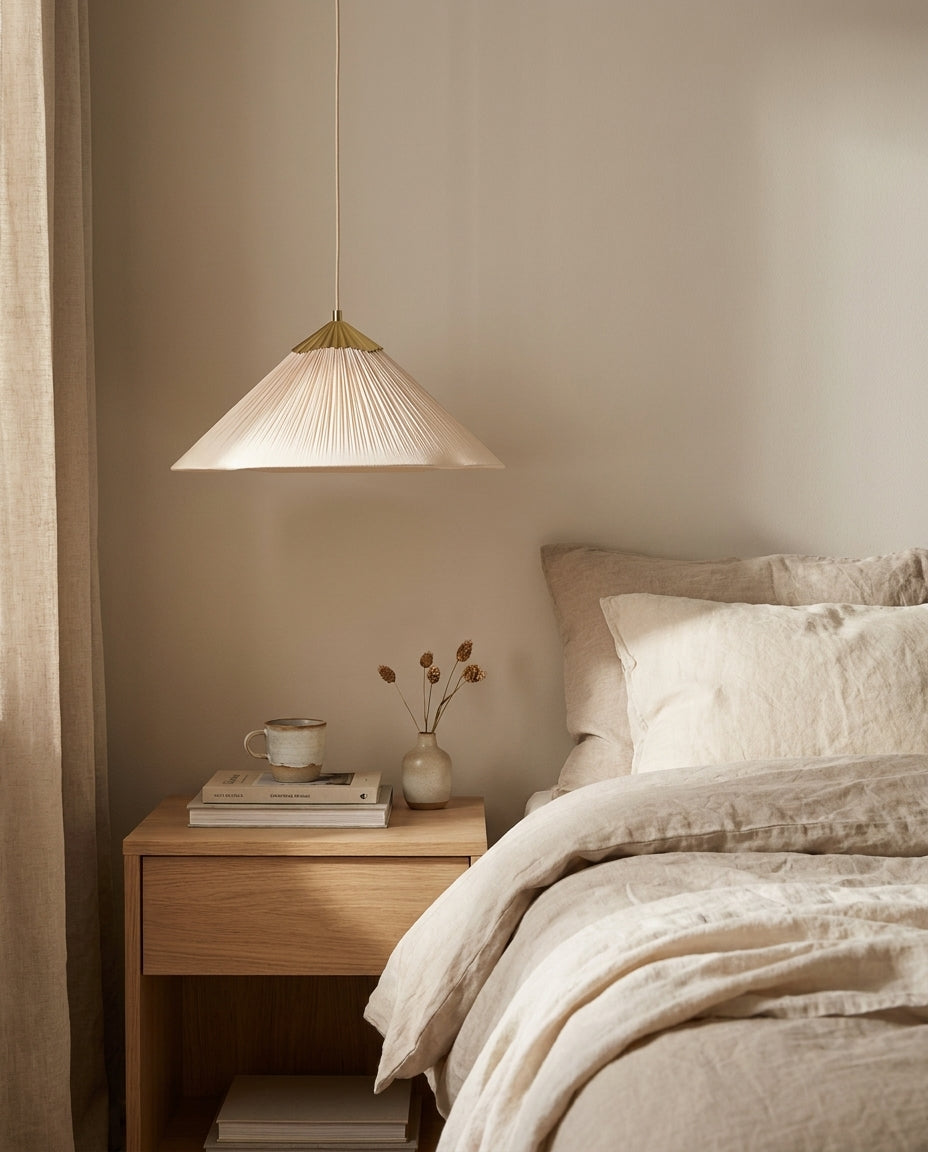 Seretta Curated Iron & Glass Pendant Light – handcrafted surface texture