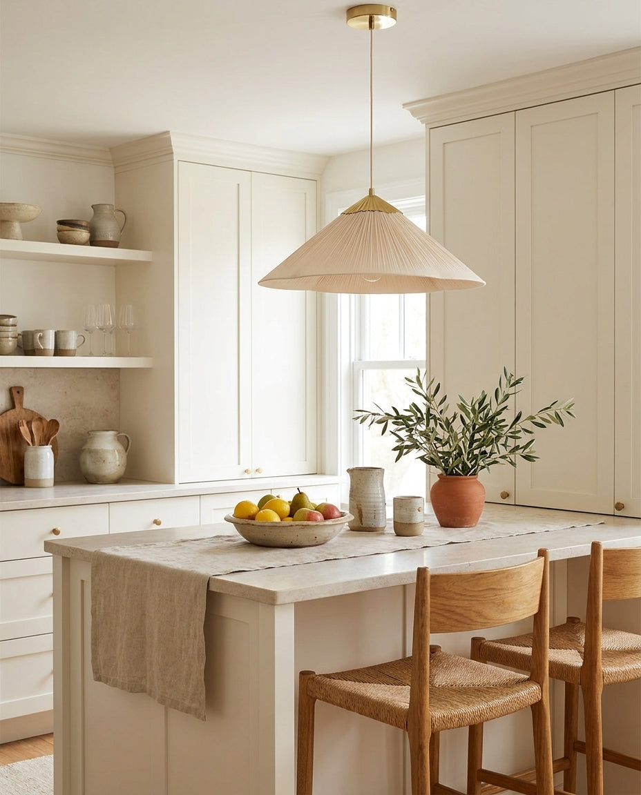 Seretta Curated Iron & Glass Pendant Light – structural canopy joint detail