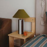 Sienvale Curated Iron & Glass Table Lamp – structural canopy joint detail