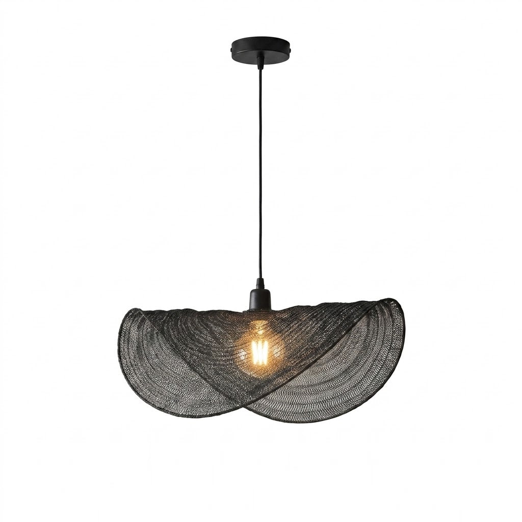 Sinuvera Curated Iron & Glass Pendant Light – Dia 100cm x H 45cm  ∅ 39.3 x H 17.7 finish configuration
