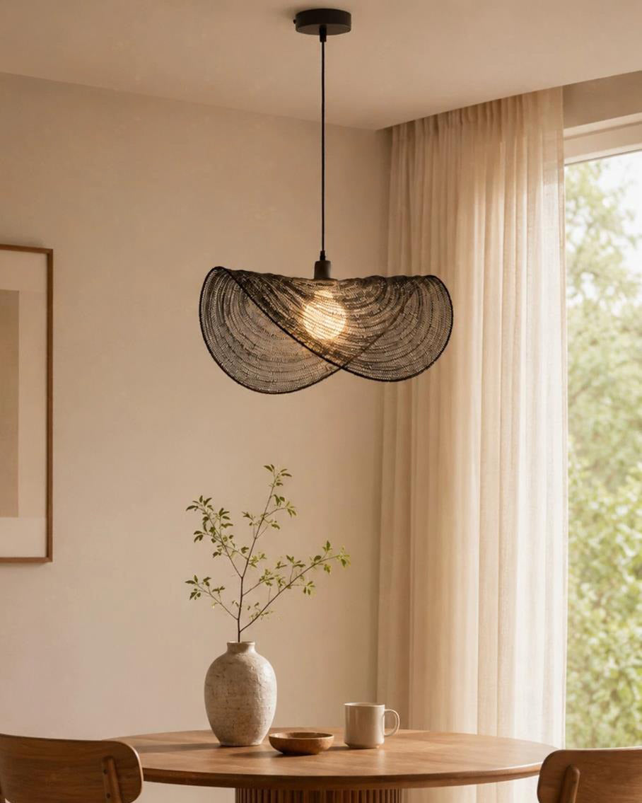 Sinuvera Curated Iron & Glass Pendant Light