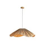 Solviera Curated Solid Hardwood Pendant Light – Model A Dia 60cm x H 20cm  ∅ 23.6 x H 7. finish configuration