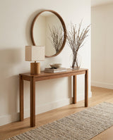 Sorella Curated Solid Hardwood Table Lamp – architectural ceiling profile