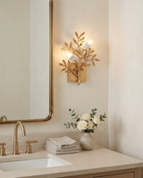 Sylvara Curated Solid Brass Wall Sconce – architectural ceiling profile
