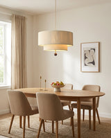 Iron & Glass craftsmanship detail on Tandemere Curated Iron & Glass Pendant Light