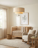 Tandemere Curated Iron & Glass Pendant Light – dimensional scale reference