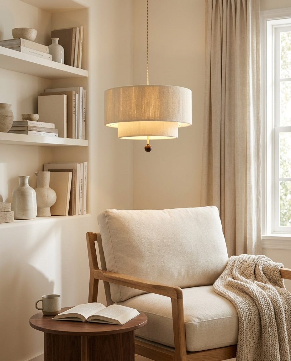 Tandemere Curated Iron & Glass Pendant Light – handcrafted surface texture