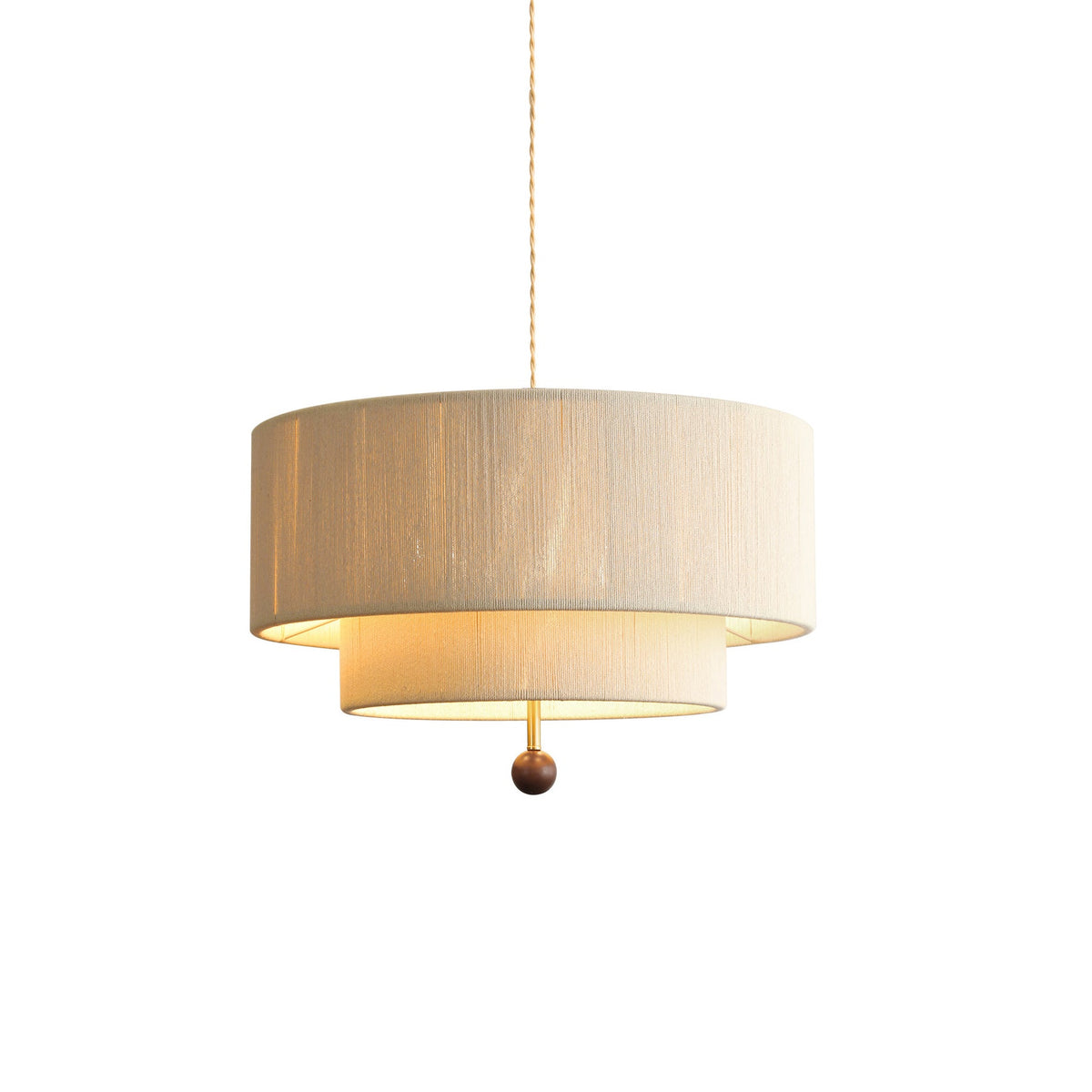 Tandemere Curated Iron & Glass Pendant Light – Dia 60cm x H 43cm  ∅ 23.6 x H 16.9 finish configuration