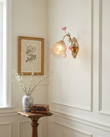 Thornmere Curated Mouth-Blown Frosted Glass Wall – handcrafted surface texture