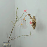 Thornmere Curated Mouth-Blown Frosted Glass Wall – side angled contour profile