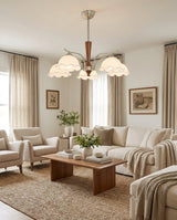 Tresswick Curated Mouth-Blown Frosted Glass Chan – architectural ceiling profile