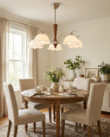 Tresswick Curated Mouth-Blown Frosted Glass Chan warm illuminated room view