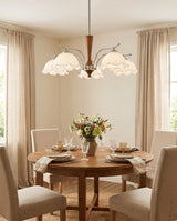 Tresswick Curated Mouth-Blown Frosted Glass Chan – illuminated warm ambiance setting