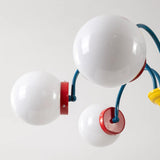 Varello Curated Mouth-Blown Frosted Glass Chande – structural canopy joint detail