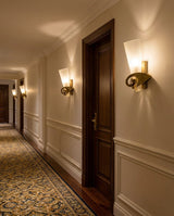 Velion Curated Mouth-Blown Frosted Glass Wall Sc – structural canopy joint detail