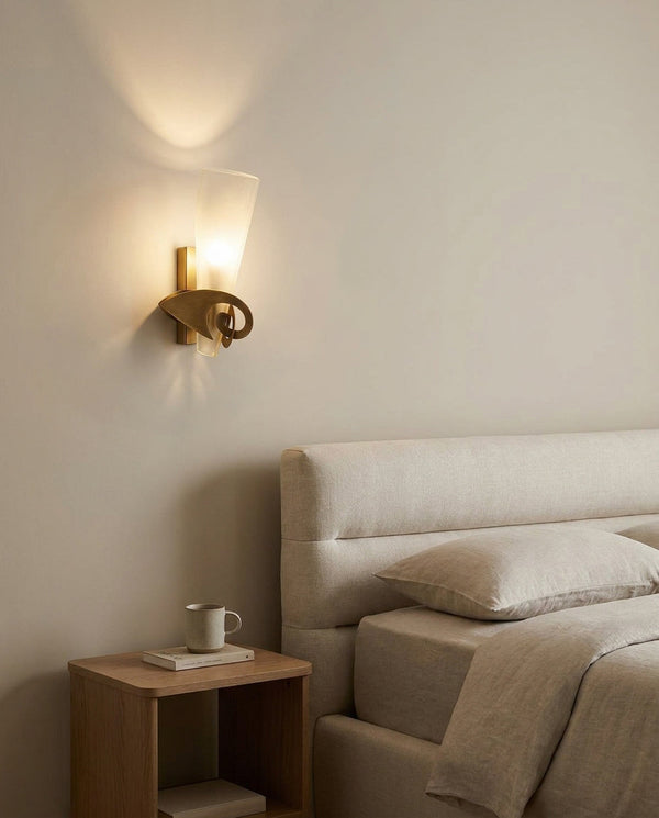 Velion Curated Mouth-Blown Frosted Glass Wall Sc