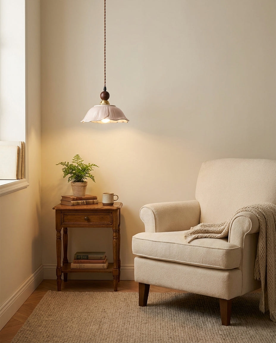 Velmira Curated Solid Brass Pendant Light – structural canopy joint detail