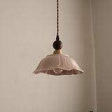 Velmira Curated Solid Brass Pendant Light – side angled contour profile