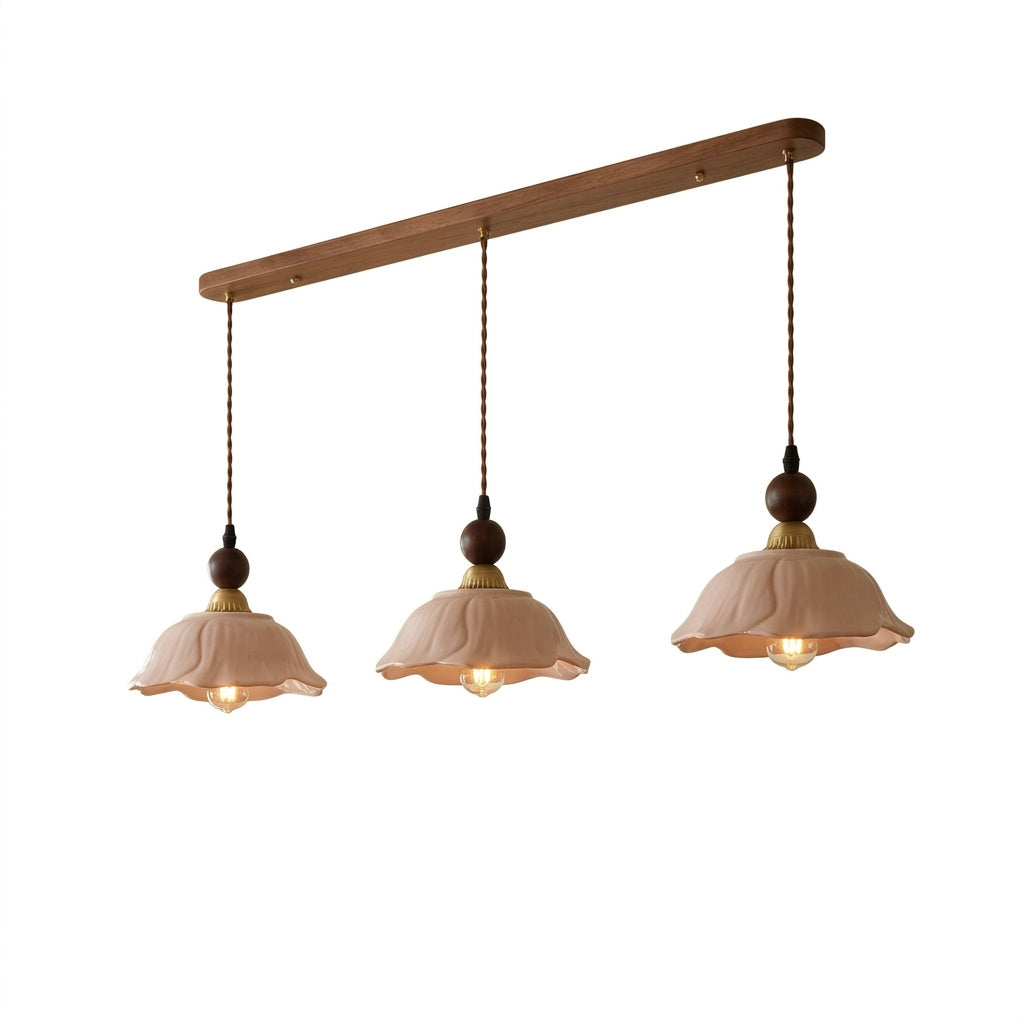 Velmira Curated Solid Brass Pendant Light – 3 Heads L 100cm x H 150cm  ∅ 39.3 x H 59 finish configuration