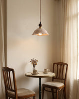 Velmira Curated Solid Brass Pendant Light installed in residential dining space