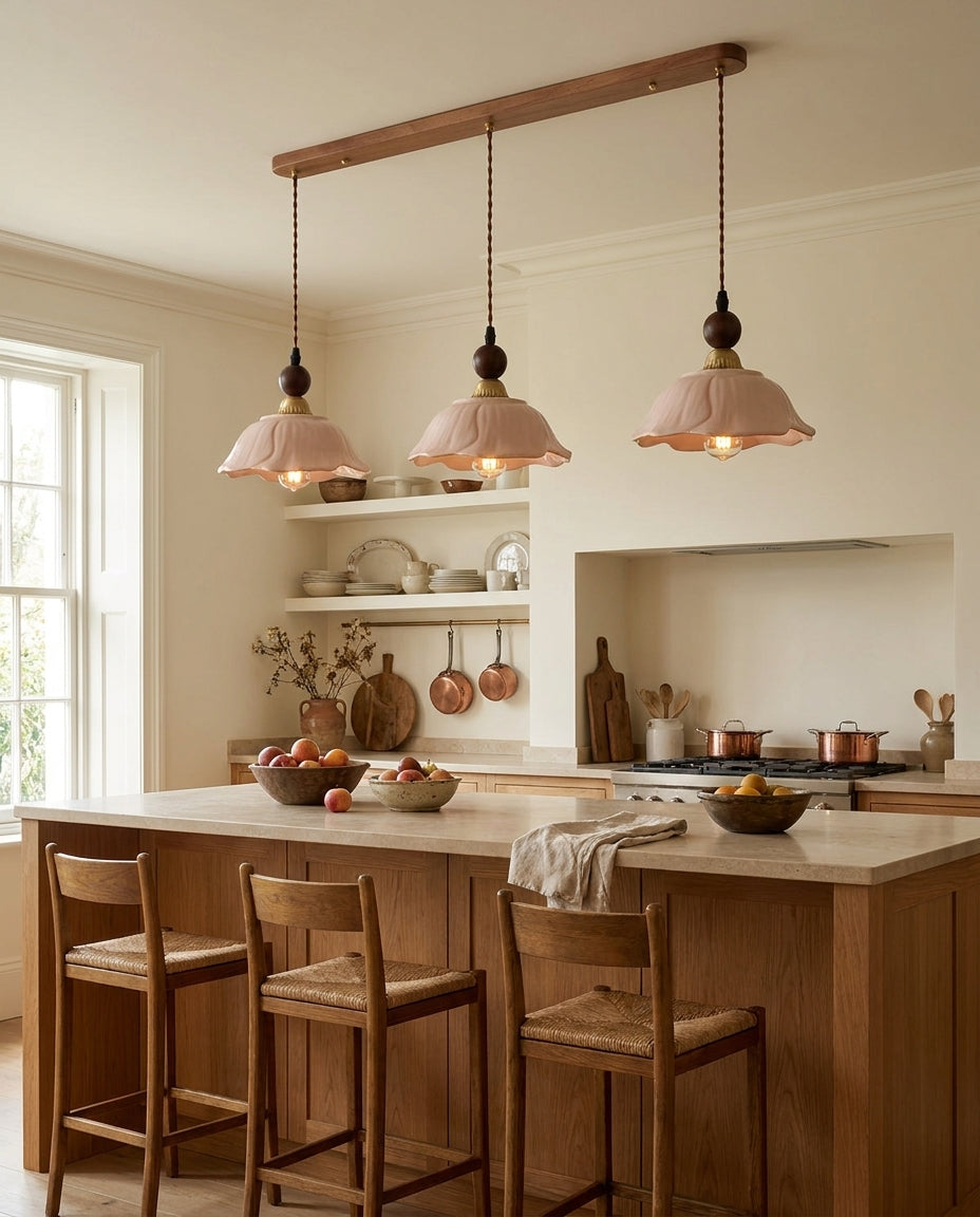 Velmira Curated Solid Brass Pendant Light – dimensional scale reference