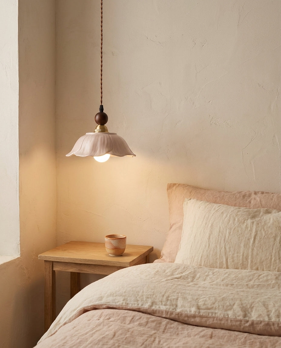Velmira Curated Solid Brass Pendant Light – handcrafted surface texture