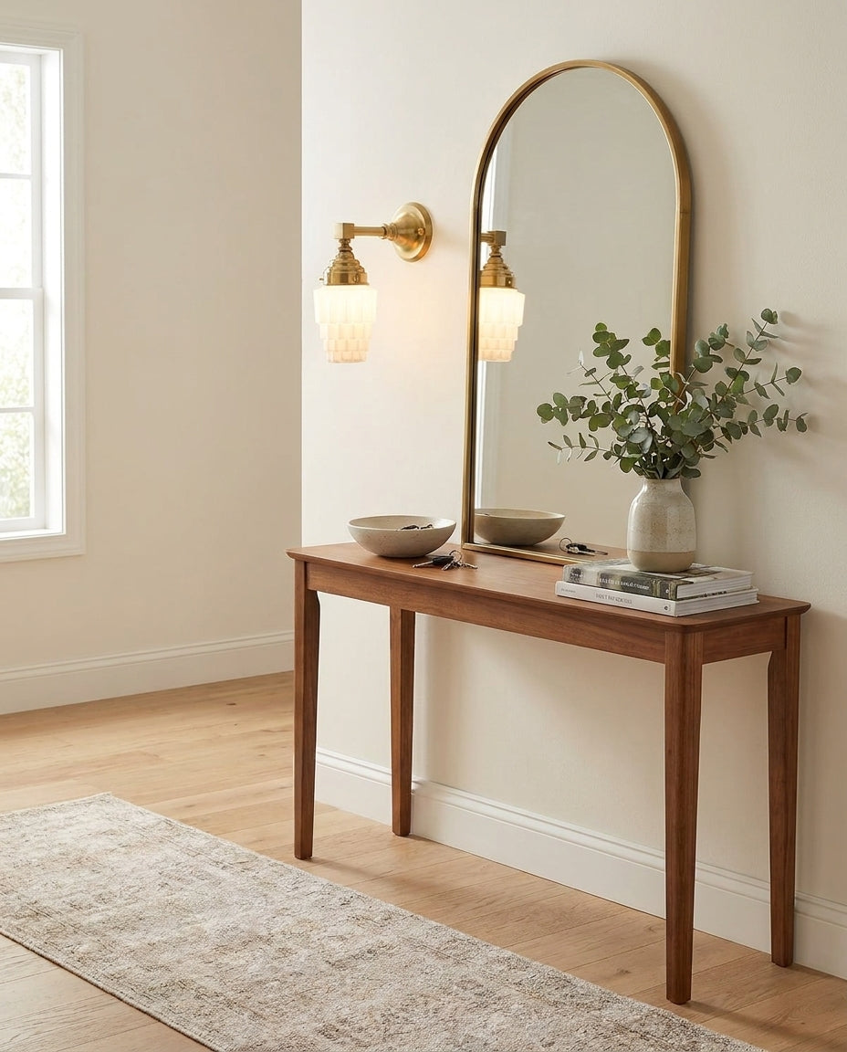 Velmont Curated Mouth-Blown Frosted Glass Wall S – structural canopy joint detail