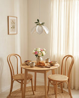 Verdalia Curated Hand-Thrown Ceramic Pendant Lig – spatial dining room perspective