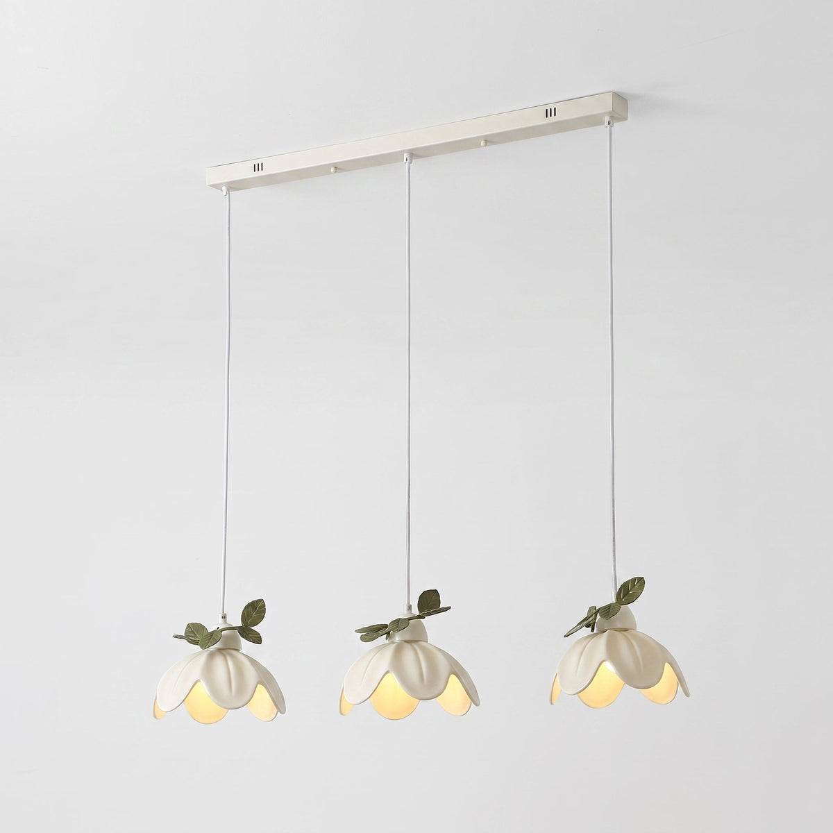 Verdalia Curated Hand-Thrown Ceramic Pendant Lig – 3 Heads L 80cm x H 150cm  ∅ 31.5 x H 59 finish configuration
