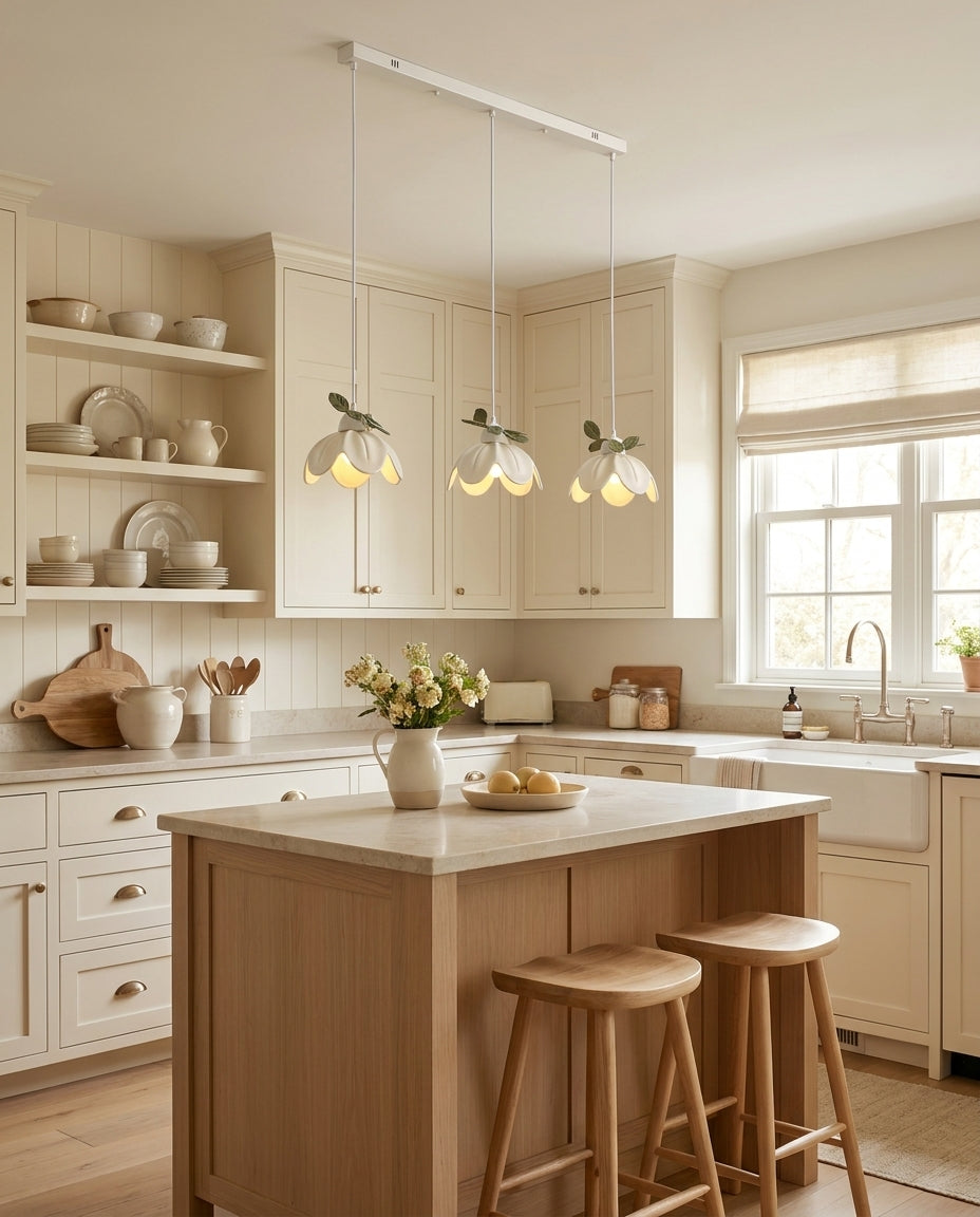 Verdalia Curated Hand-Thrown Ceramic Pendant Lig – side angled contour profile
