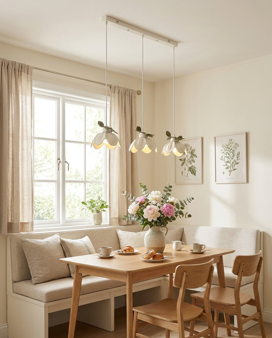 Verdalia Curated Hand-Thrown Ceramic Pendant Lig – unlit natural material contrast