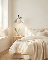 Verdalia Curated Hand-Thrown Ceramic Pendant Lig – structural canopy joint detail