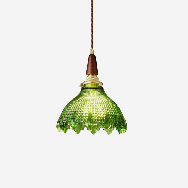 Verdane Curated Mouth-Blown Frosted Glass Pendan