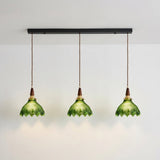 Verdane Curated Mouth-Blown Frosted Glass Pendan – 3 Heads L 80cm x H 150cm  L 31.5 x H 59 finish configuration