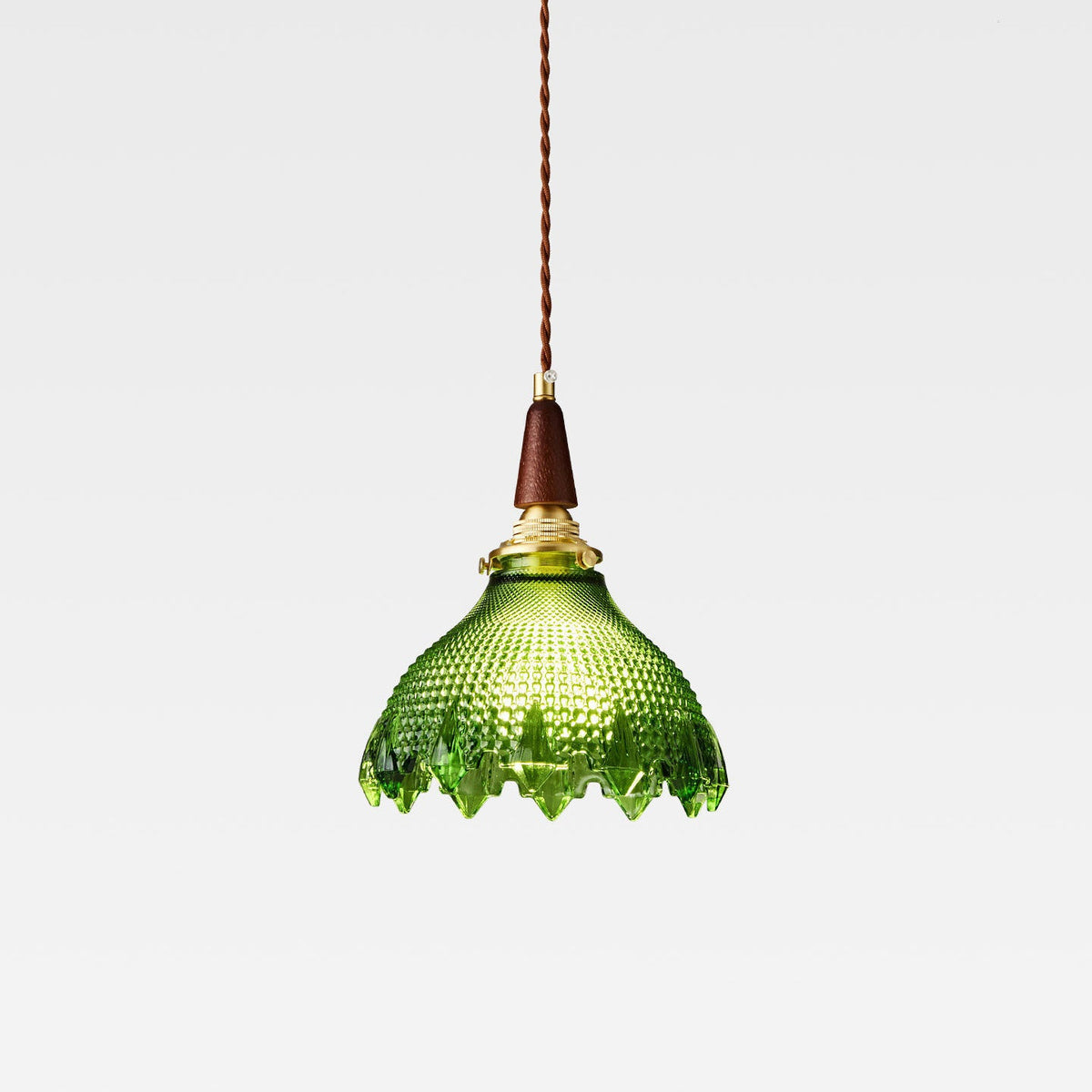 Verdane Curated Mouth-Blown Frosted Glass Pendan – Dia 19cm x H 23cm ∅ 7.5 x H 9.05 finish configuration