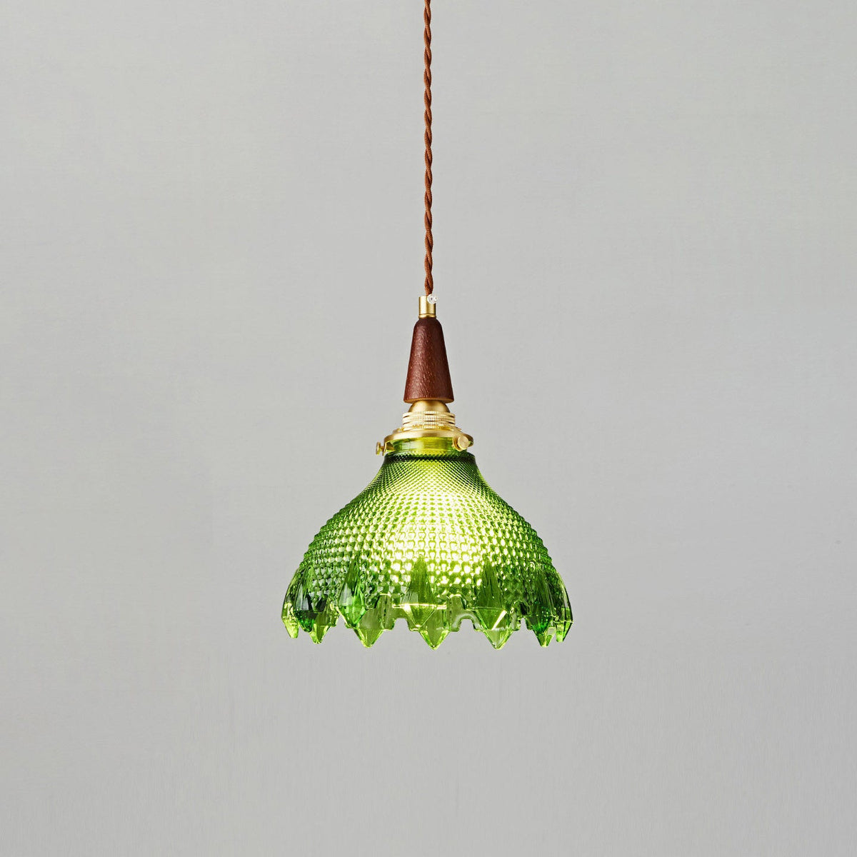 Verdane Curated Mouth-Blown Frosted Glass Pendan – spatial dining room perspective