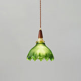 Verdane Curated Mouth-Blown Frosted Glass Pendan – spatial dining room perspective