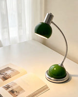 Vermilo Curated Iron & Glass Table Lamp – handcrafted surface texture