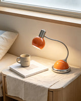 Iron & Glass craftsmanship detail on Vermilo Curated Iron & Glass Table Lamp